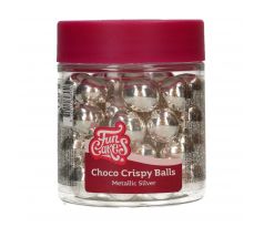 Čokoládové guličky Choco Crispy Balls 130g strieborné