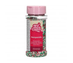 Cukrový posyp FunCakes Nonpareils Christmas 80g