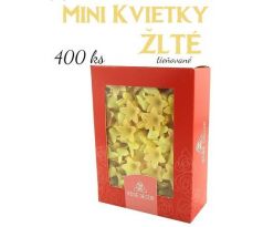 Jedlá oblátková dekorácia mini kvietky tieňované žlté 400ks