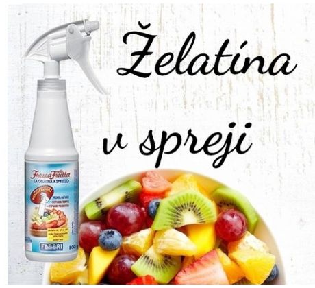 Želatína v spreji FrescaFrutta - 680ml s rozprašovačom