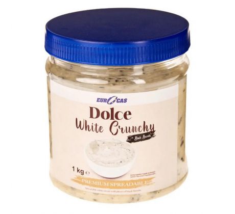 Krém Dolce White Crunchy 1kg - biely krém s chrumkyvými kúskami